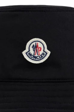 Moncler CZARNY Kapelusz z naszywką z logo