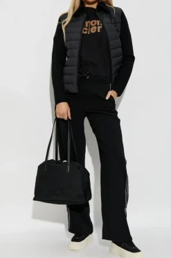 Moncler CZARNY Kardigan ze stójką