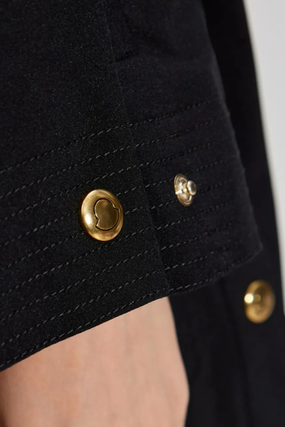 Moncler CZARNY Kurtka z kapturem