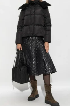 Moncler CZARNY Pikowana spódnica