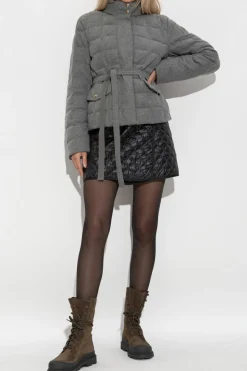 Moncler CZARNY Pikowana spódnica