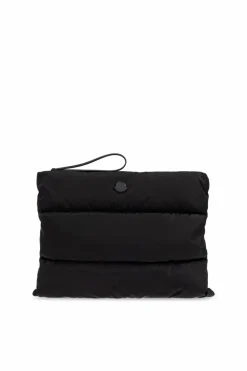 Moncler CZARNY Pikowana torba z logo