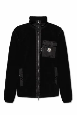 Moncler CZARNY Polar ze stójką