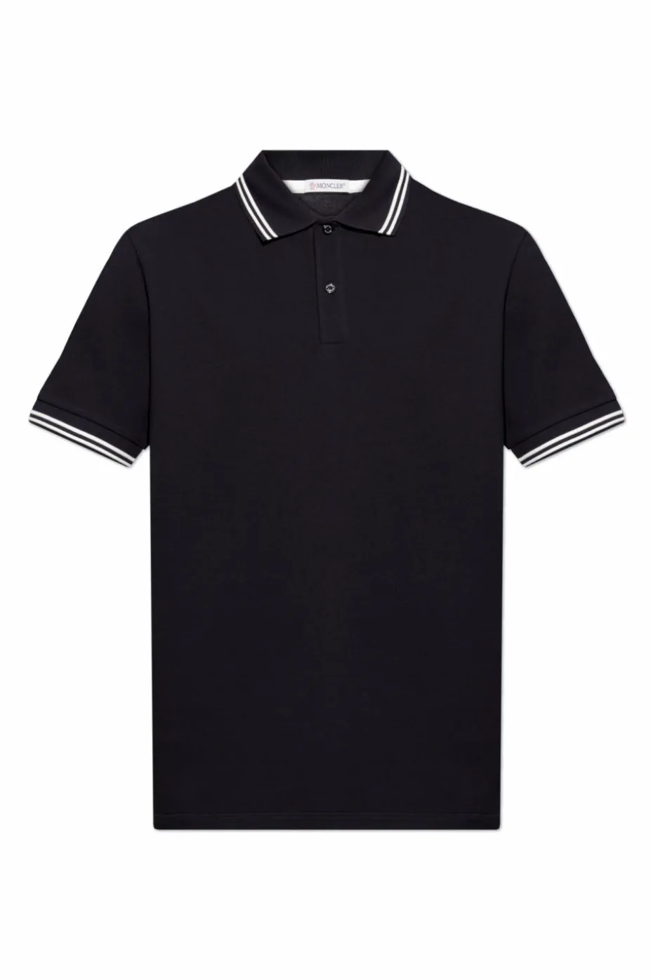 Moncler CZARNY Polo z logo