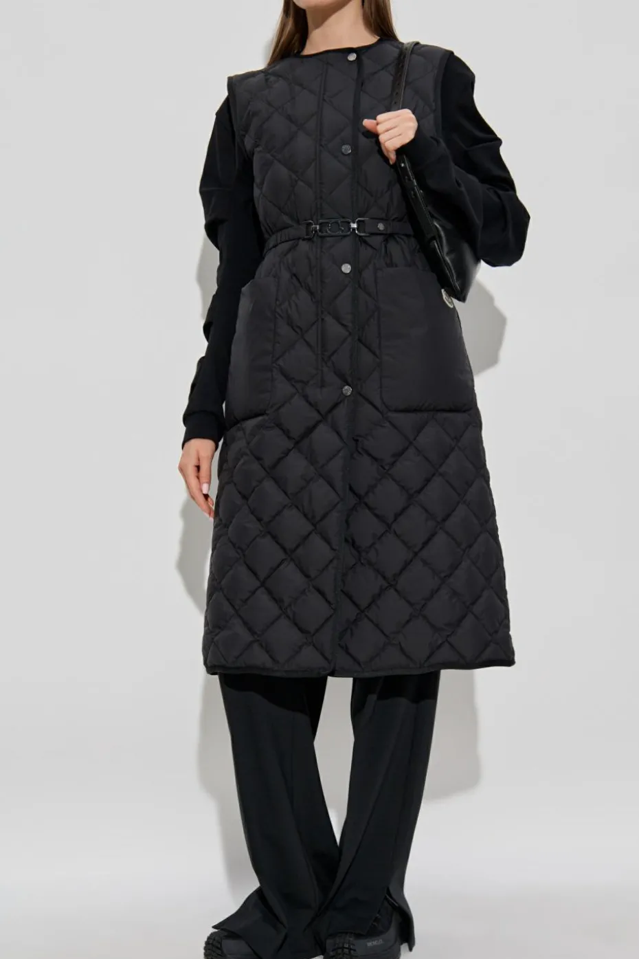 Moncler CZARNY Puchowa kamizelka `Butor`