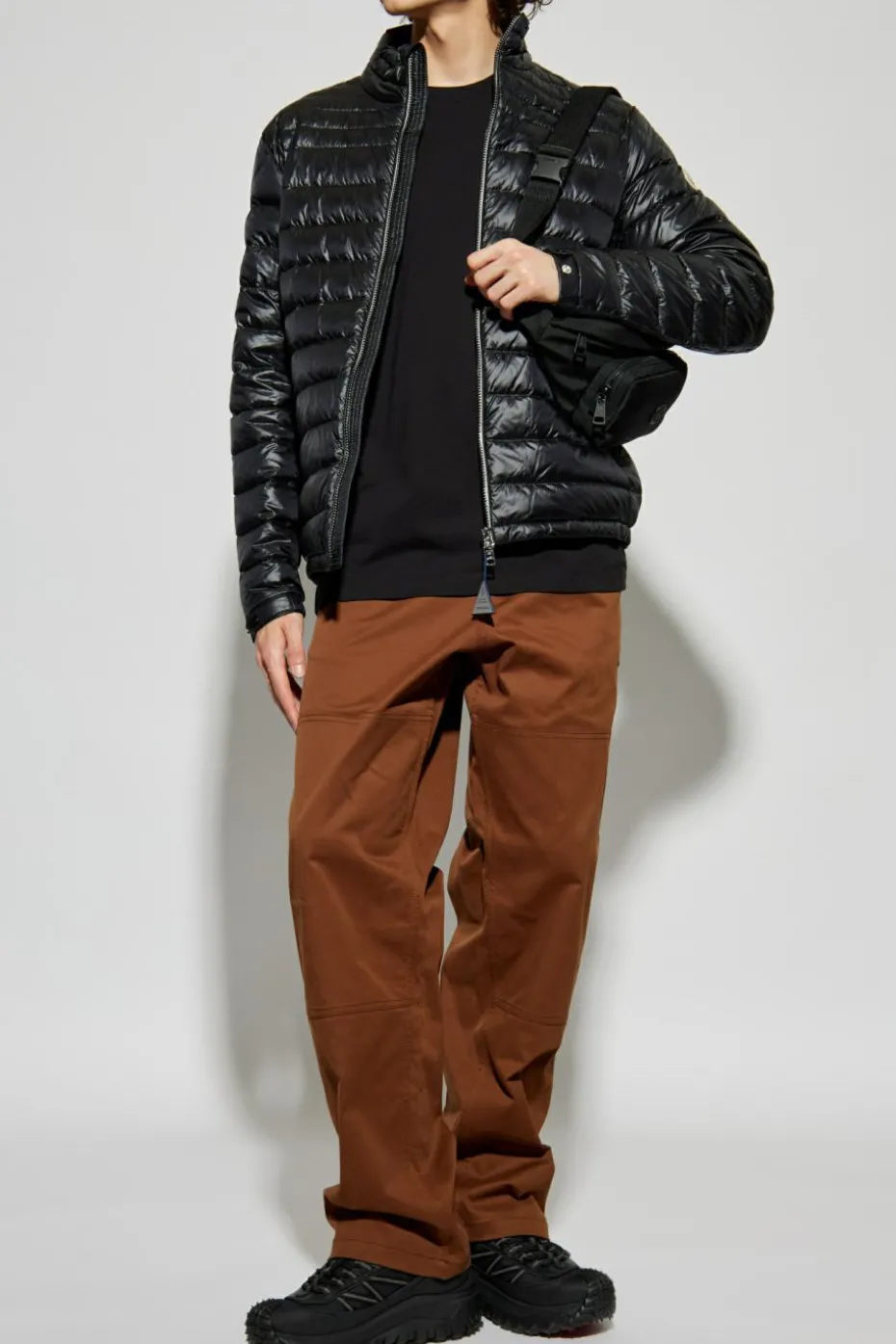 Moncler CZARNY Puchowa kurtka `Arnique`