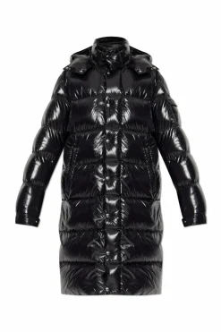 Moncler CZARNY Puchowy płaszcz `Hanoverian`