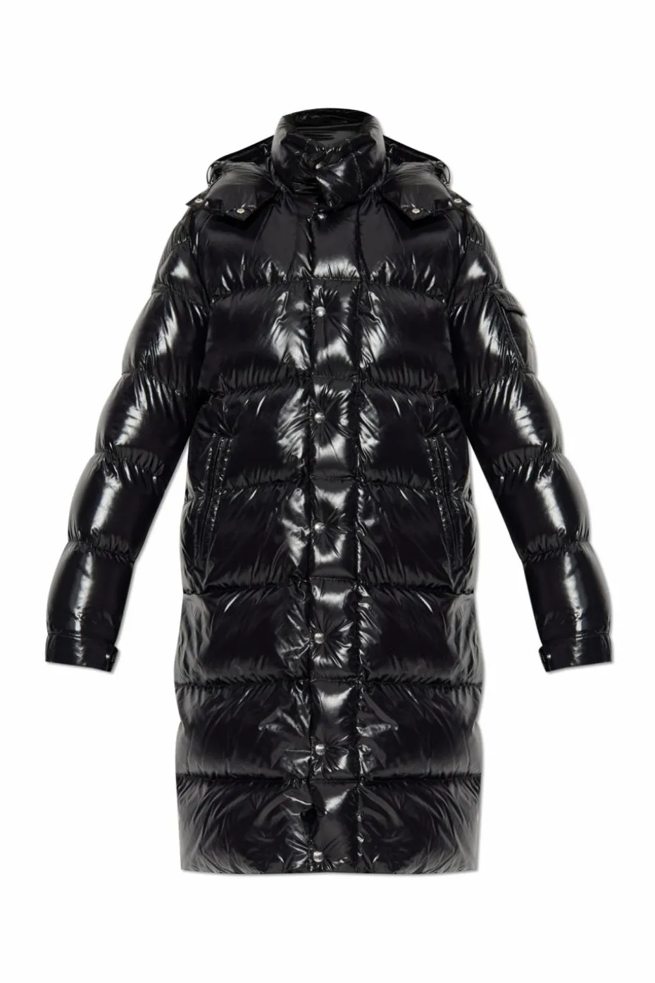 Moncler CZARNY Puchowy płaszcz `Hanoverian`