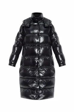 Moncler CZARNY Puchowy płaszcz `Hanoverian`