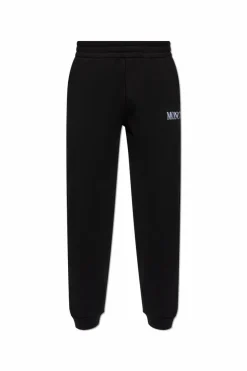 Moncler CZARNY Spodnie dresowe z logo