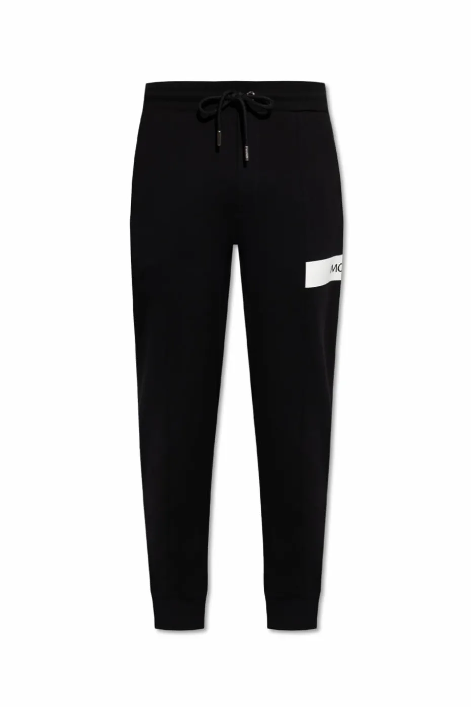 Moncler CZARNY Spodnie dresowe z naszywką z logo