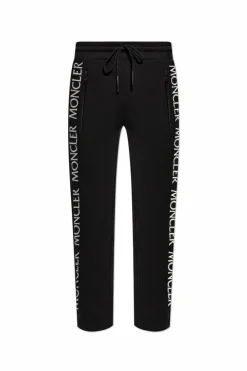 Moncler CZARNY Spodnie dresowe z logo