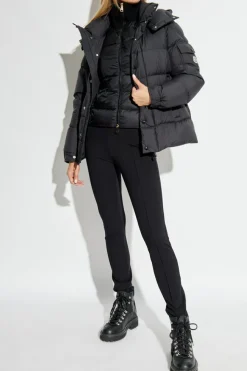 Moncler CZARNY Spodnie z zaszewkami