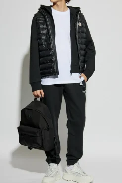Moncler CZARNY Spodnie z logo