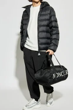 Moncler CZARNY Spodnie z logo