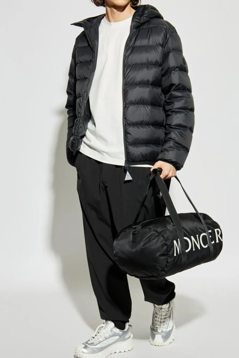 Moncler CZARNY Spodnie z logo
