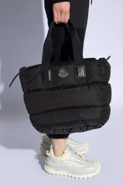 Moncler CZARNY Torba ‘Caradoc’ typu ‘shopper’