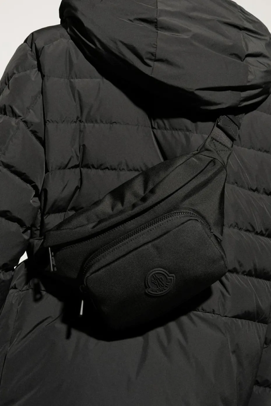 Moncler CZARNY Torba na pas ‘Durance’