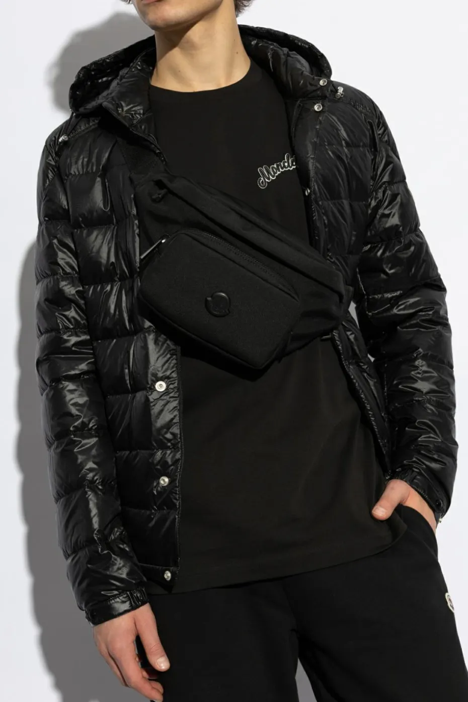 Moncler CZARNY Torba na pas