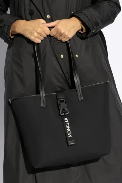 Moncler CZARNY Torba `Trick` typu `shopper`