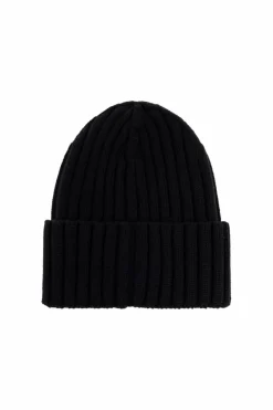 Moncler CZARNY Wełniana czapka