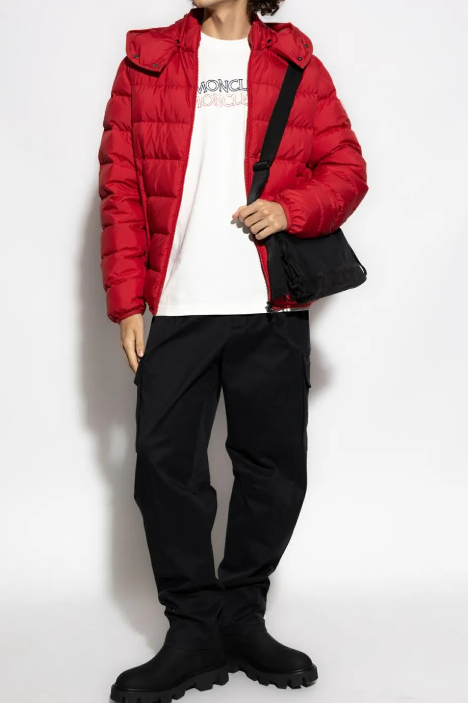Moncler CZERWONY Kurtka puchowa `Montbrocq`