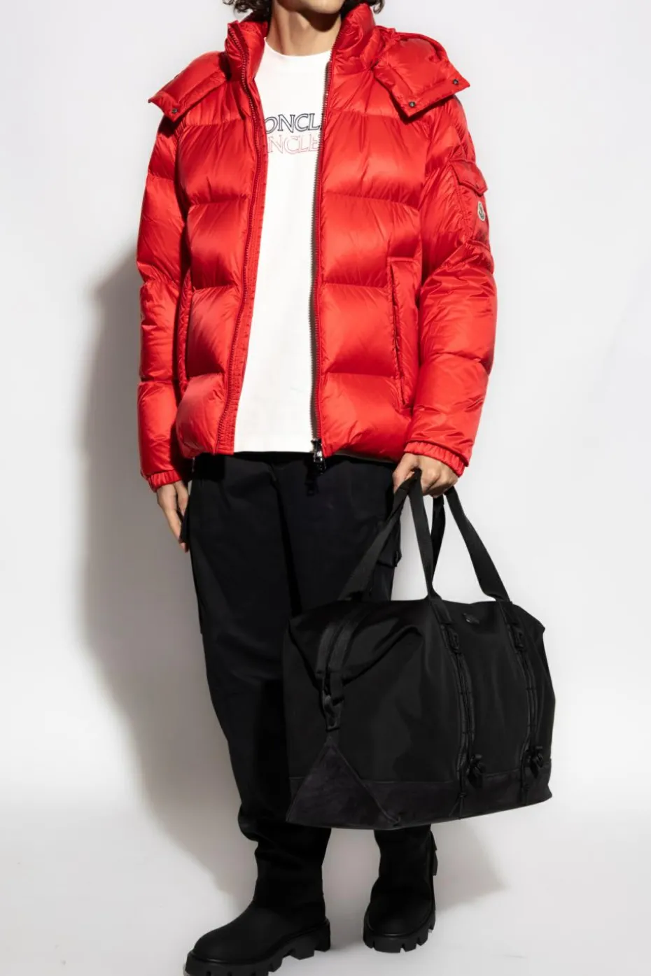 Moncler CZERWONY Kurtka puchowa `Couyere`