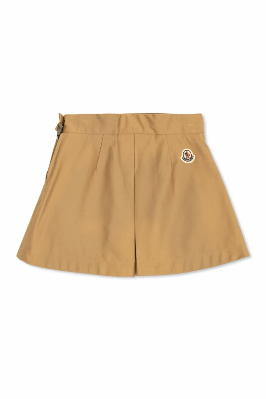 Moncler Enfant beżowy Bawełniana spódnica z zakładkami