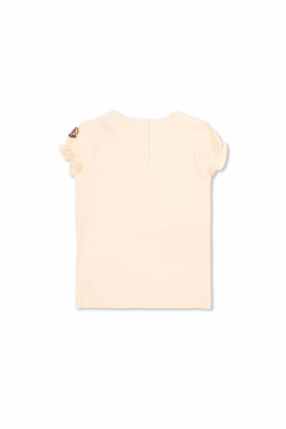 Moncler Enfant beżowy T-shirt z nadrukiem