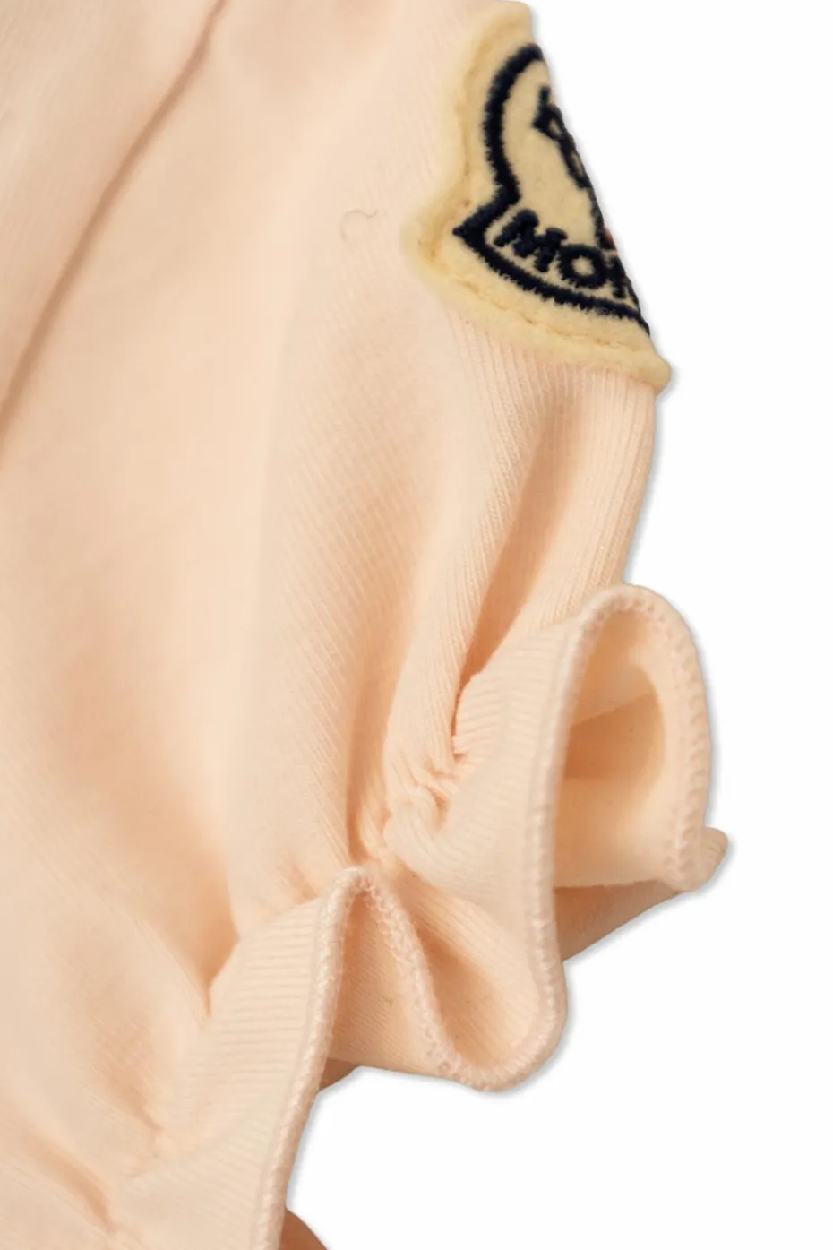Moncler Enfant beżowy T-shirt z nadrukiem
