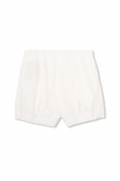 Moncler Enfant BIAŁY Bawełniane szorty