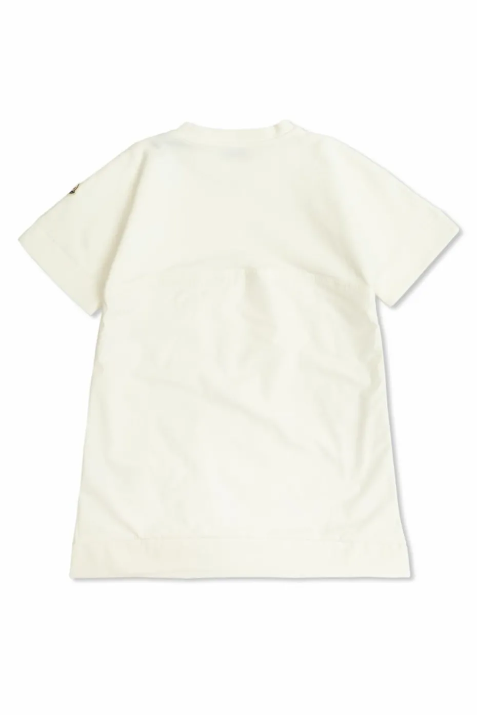 Moncler Enfant BIAŁY Bawełniana sukienka