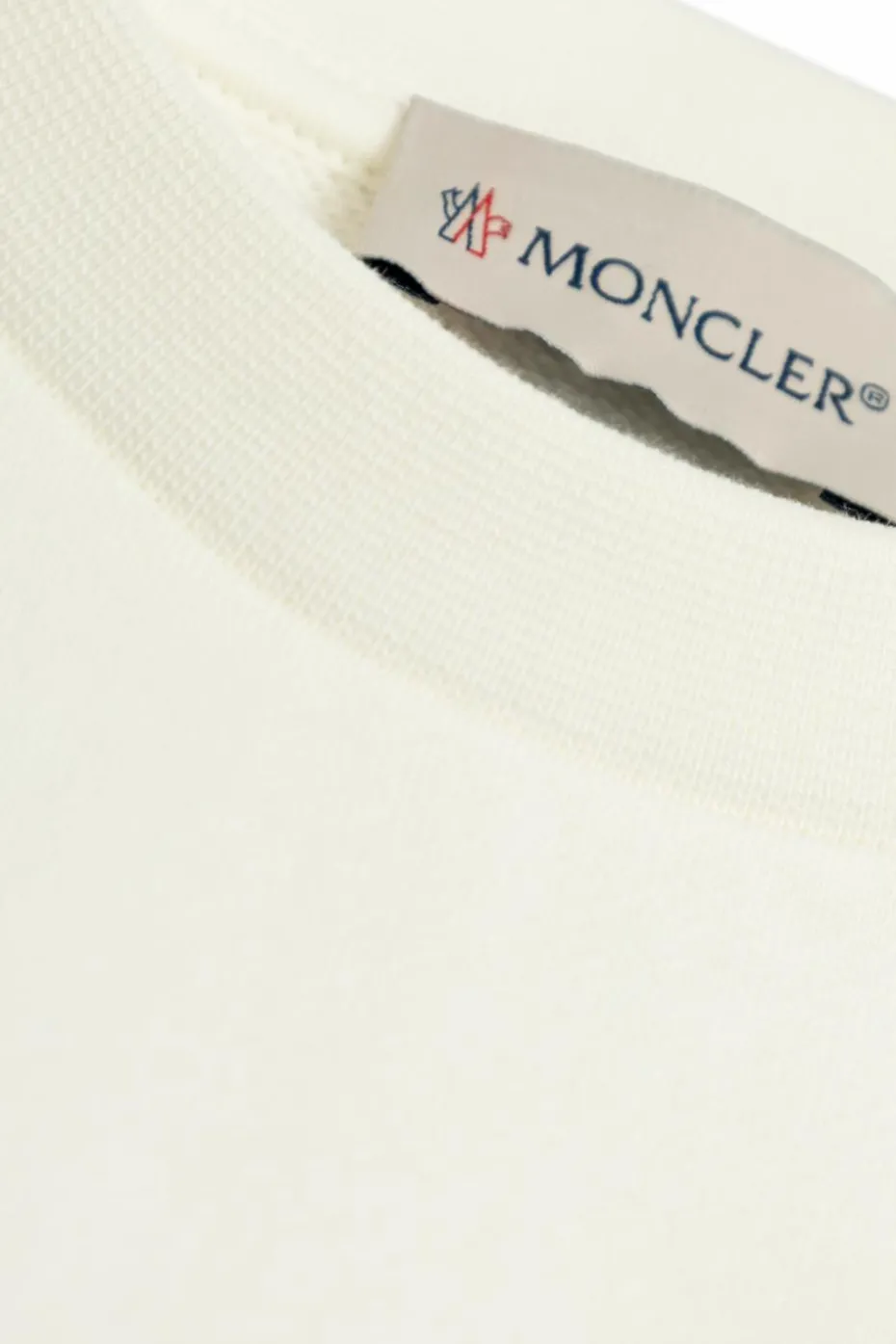 Moncler Enfant BIAŁY Bawełniana sukienka