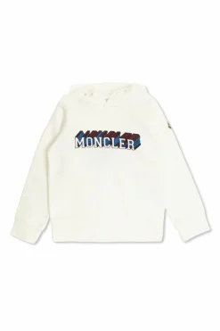 Moncler Enfant BIAŁY Bluza z kapturem