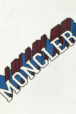 Moncler Enfant BIAŁY Bluza z kapturem