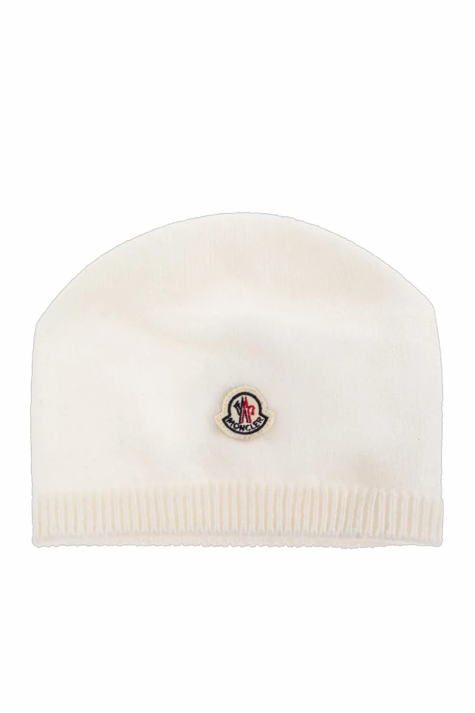 Moncler Enfant BIAŁY Kaszmirowa czapka