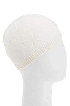Moncler Enfant BIAŁY Kaszmirowa czapka