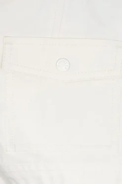 Moncler Enfant BIAŁY Szorty z kieszeniami