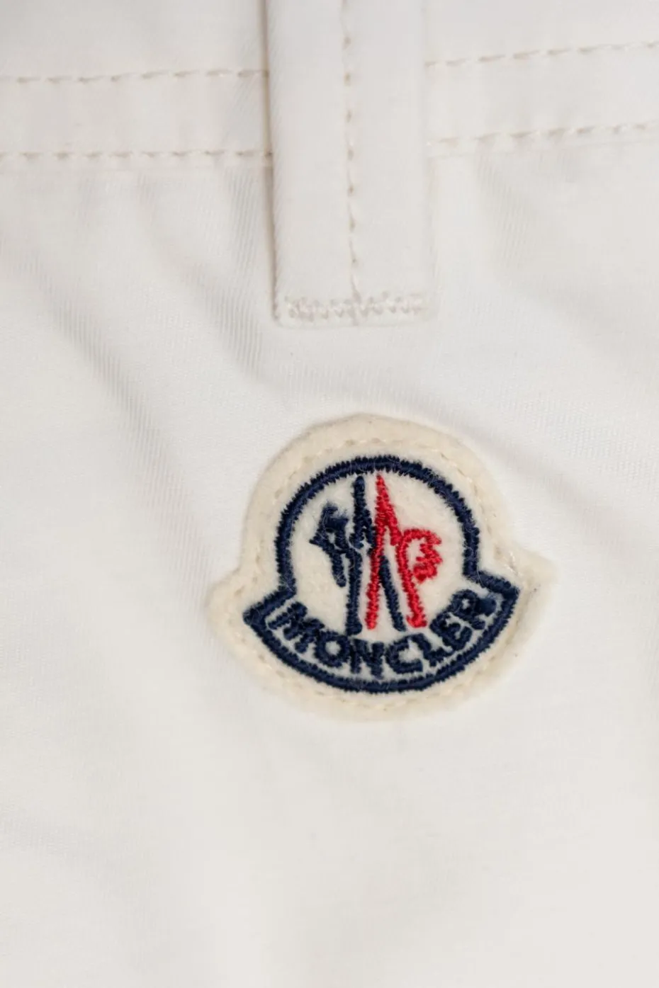 Moncler Enfant BIAŁY Szorty z kieszeniami