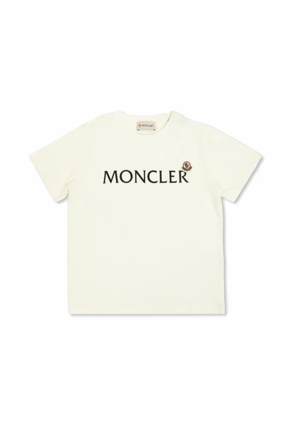 Moncler Enfant BIAŁY T-shirt z logo