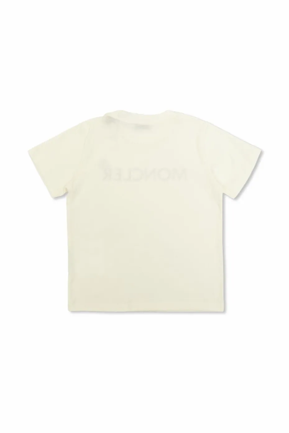 Moncler Enfant BIAŁY T-shirt z logo