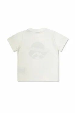 Moncler Enfant BIAŁY T-shirt z nadrukiem