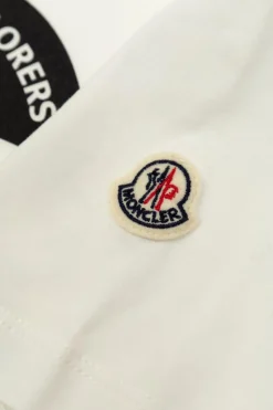 Moncler Enfant BIAŁY T-shirt z nadrukiem