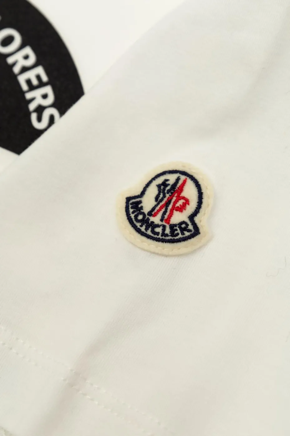 Moncler Enfant BIAŁY T-shirt z nadrukiem