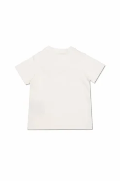 Moncler Enfant BIAŁY T-shirt z logo