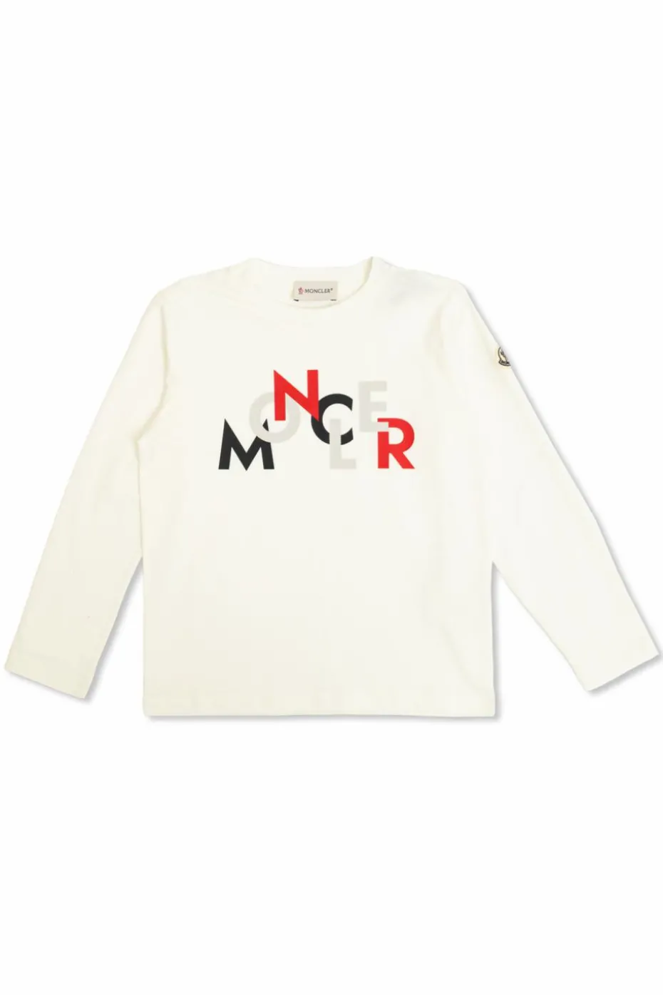 Moncler Enfant BIAŁY T-shirt z logo