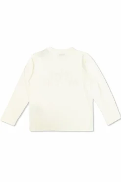 Moncler Enfant BIAŁY T-shirt z logo