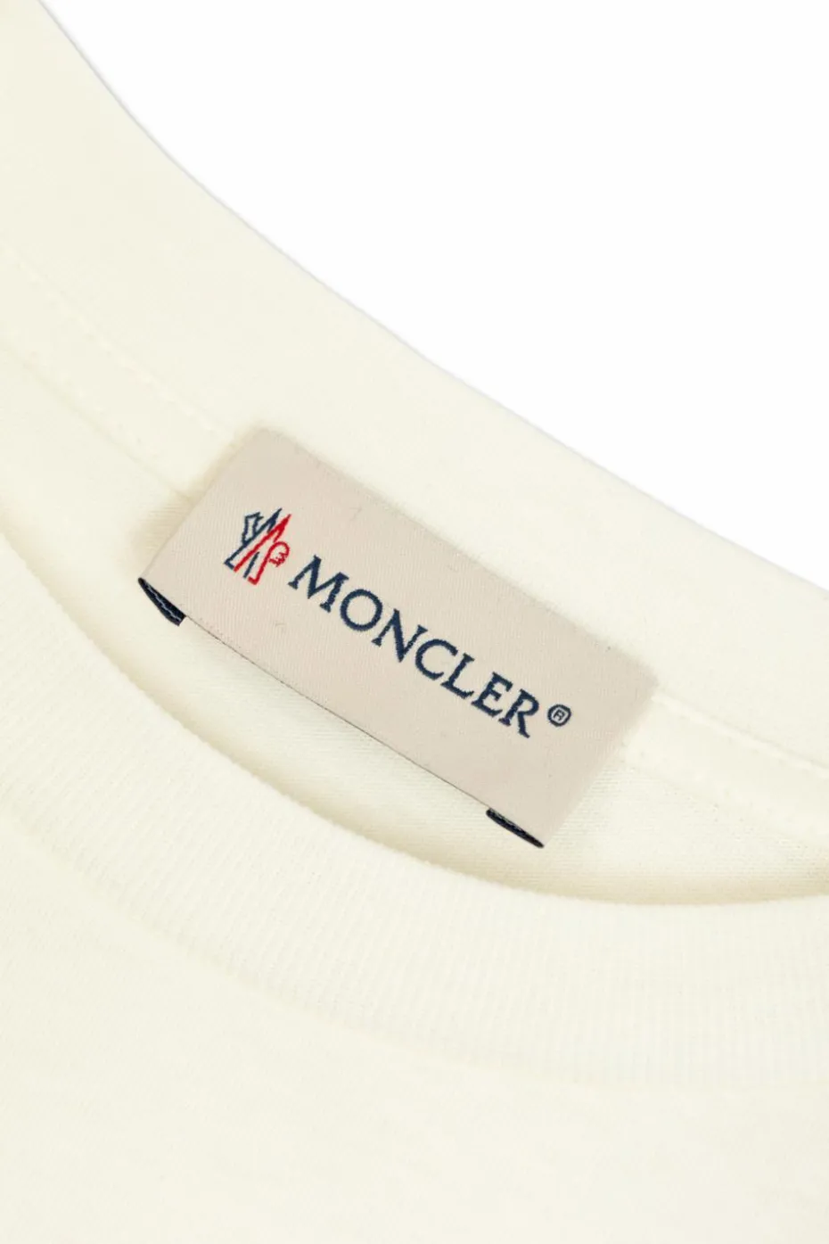 Moncler Enfant BIAŁY T-shirt z logo