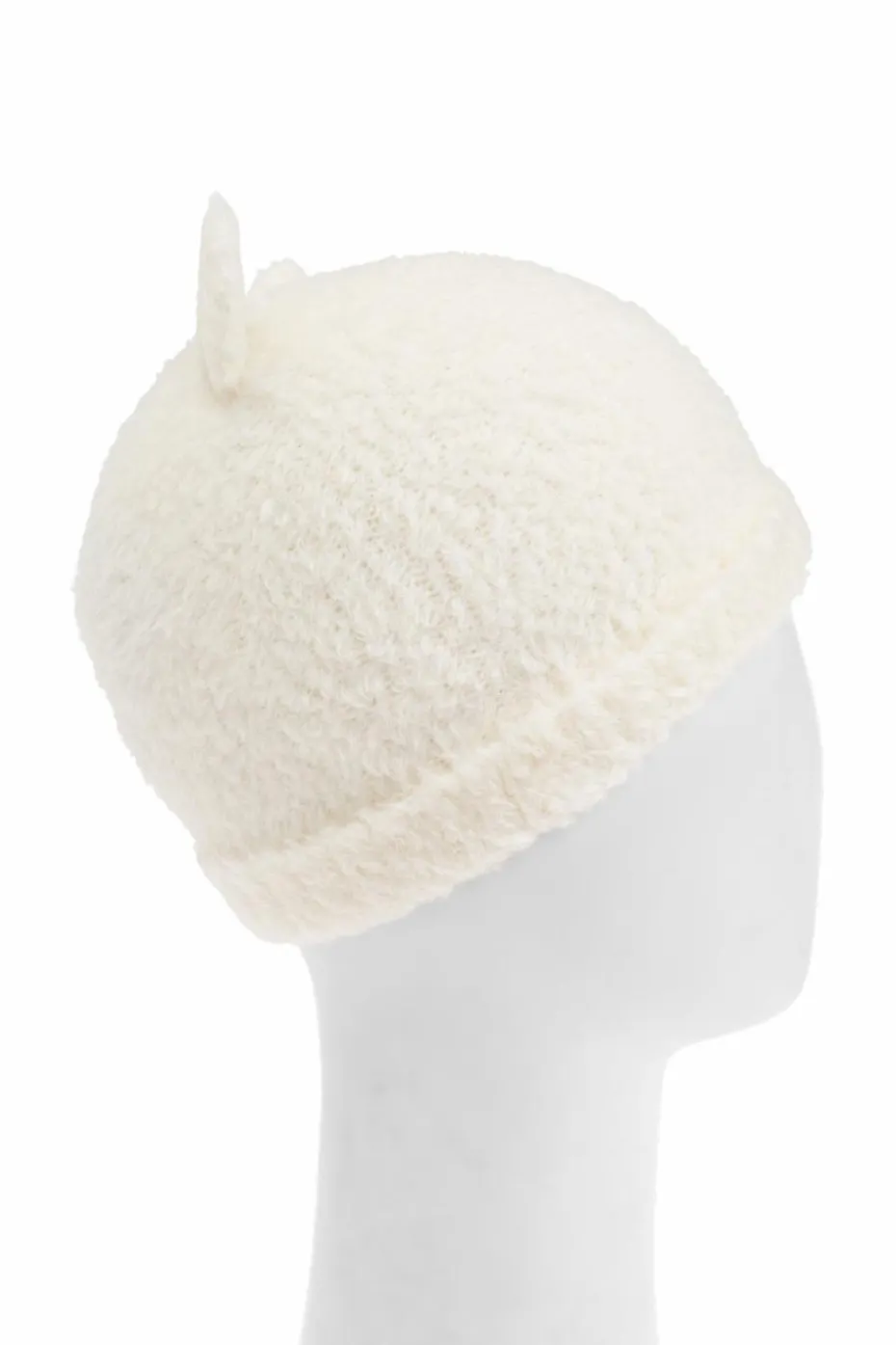 Moncler Enfant BIAŁY Wełniana czapka