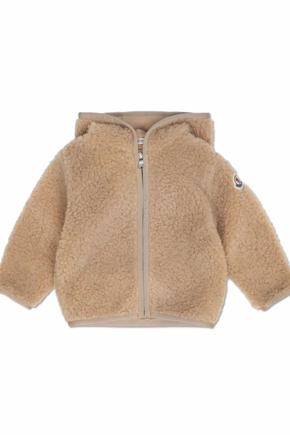 Moncler Enfant BRĄZOWY Bluza z kapturem